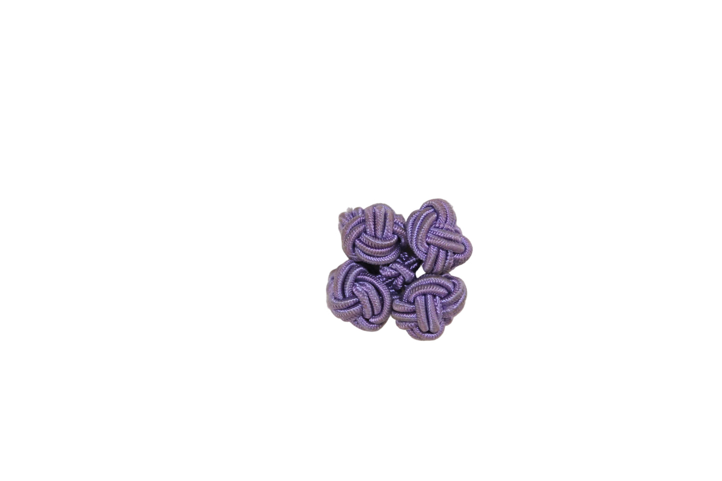 Vintage Lilac Silk Knot Cufflinks