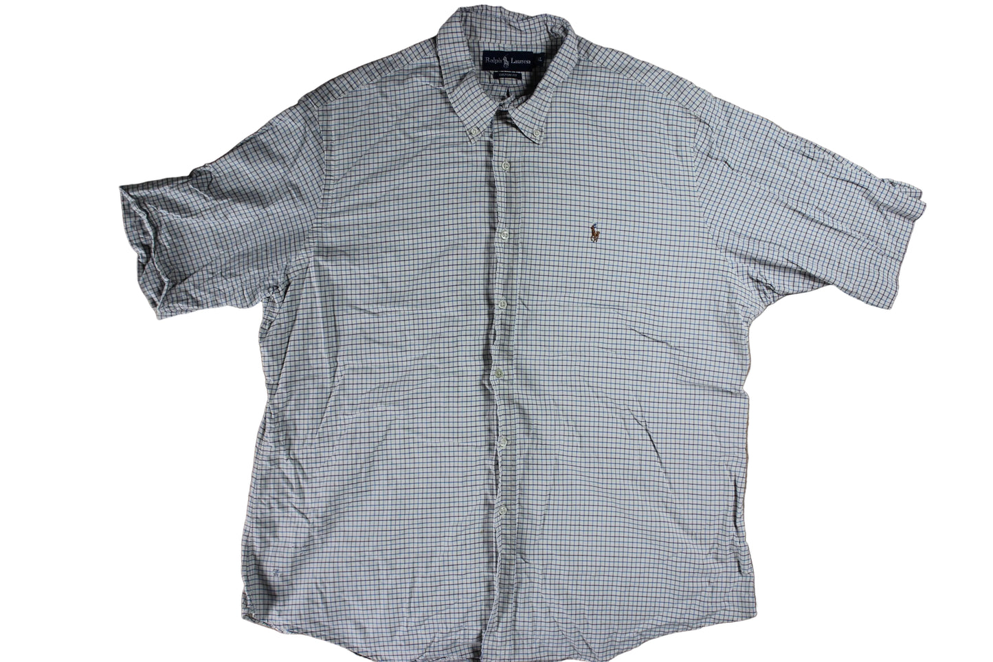Pre-Loved Ralph Lauren Checkered Blue Shirt - XXL