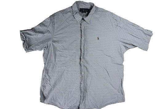 Pre-Loved Ralph Lauren Checkered Blue Shirt - XXL