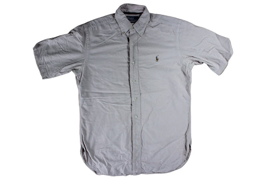 Pre-Loved Polo by Ralph Lauren Stipe Pink Shirt - S