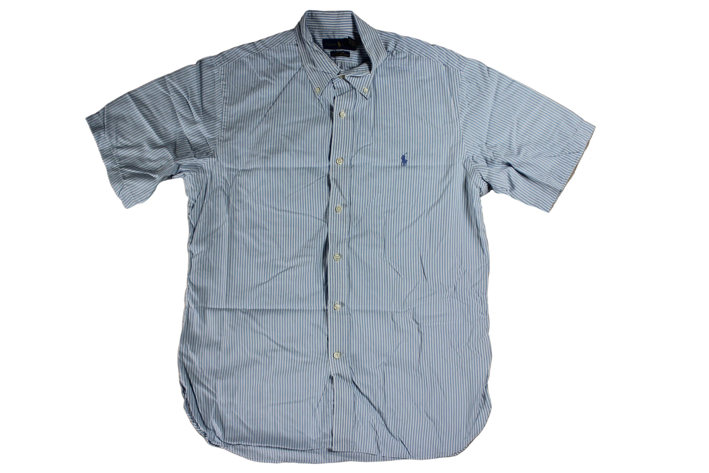 Pre-Loved Ralph Lauren Blue Striped Shirt -S