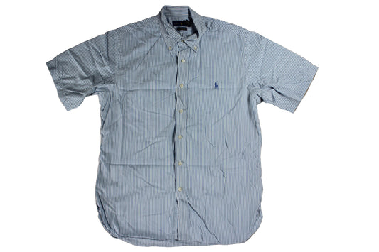 Pre-Loved Ralph Lauren Blue Striped Shirt -S