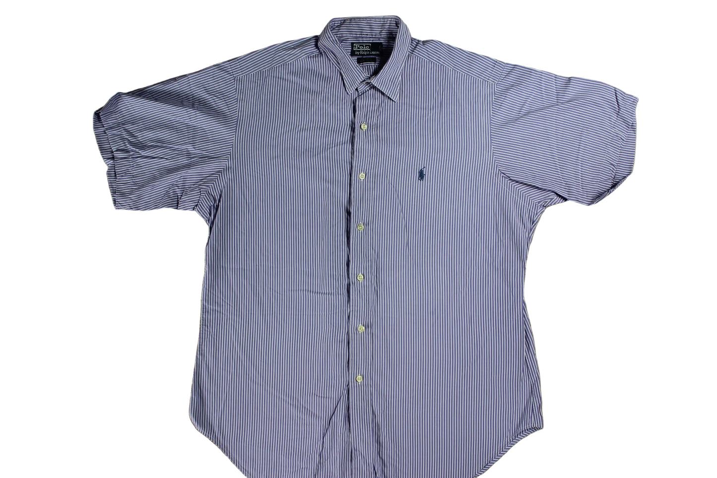 Pre-Loved Polo by Ralph Lauren Stipe Purple Shirt - XL