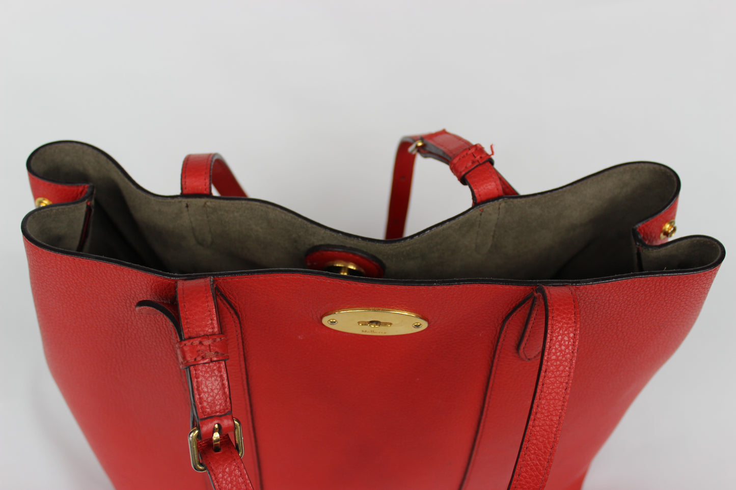 Pre-Loved Mulberry Bayswater Project Tote in Striking Red
