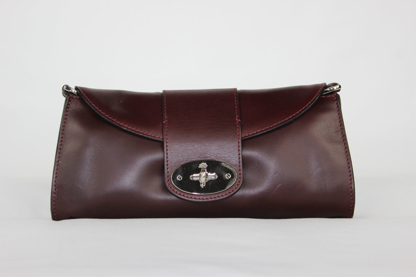 Pre-Loved Mulberry Zinnia Handbag in Burgundy