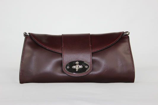 Pre-Loved Mulberry Zinnia Handbag in Burgundy