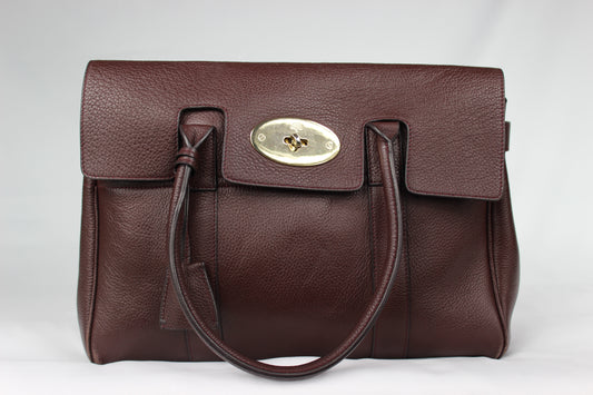 Pre-Loved Mulberry Bayswater Bag in Rich Oxblood