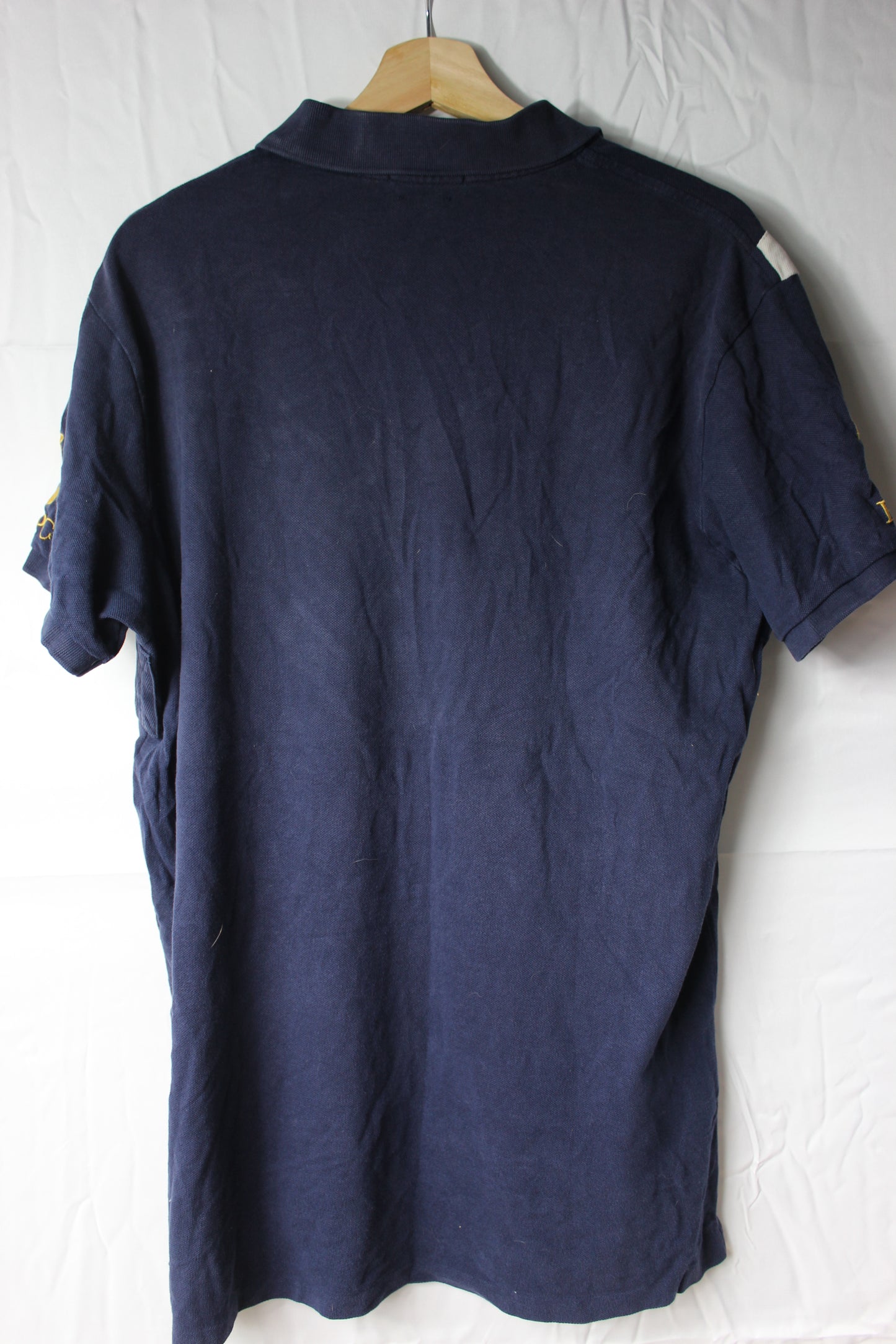 Pre-Loved Polo Ralph Lauren Navy Polo Shirt - Size XL