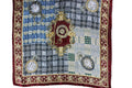 Pre-Loved Pocket Watch & Plaid Silk Scarf – One Size
